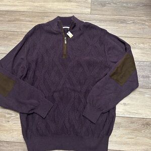 Alex Cannon Cable Knit Mock Neck Sweater